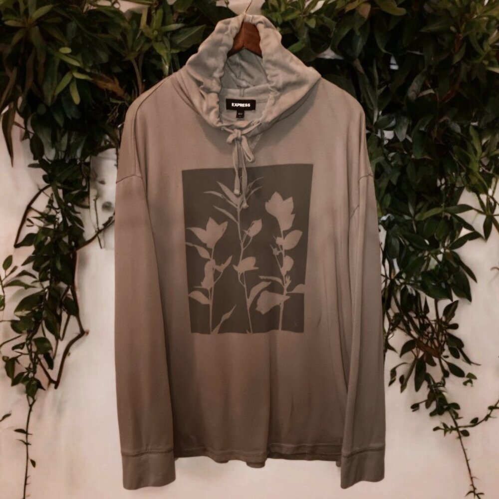 Express ★ Men's Graphic Hoodie - Hawaiian Nature Graphic